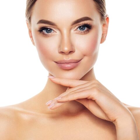 woman with perfect skin