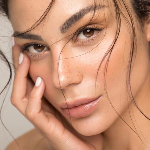 woman with perfect skin