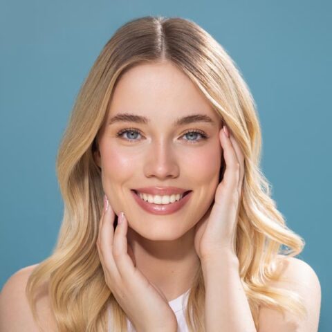woman with perfect skin