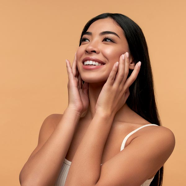 woman with perfect skin
